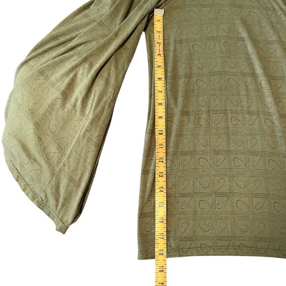 Sundance Felicity Jumpsuit Womens Size XS Army Green Wide Leg Comfy Stretchy - Picture 11 of 13